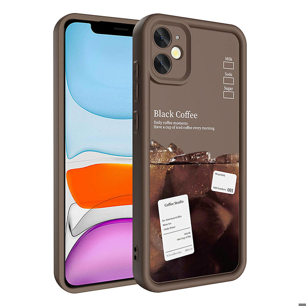 Apple iPhone 11 ile Uyumlu Kılıf Kamera Korumalı Yüzeyi Baskılı Arka Kapak