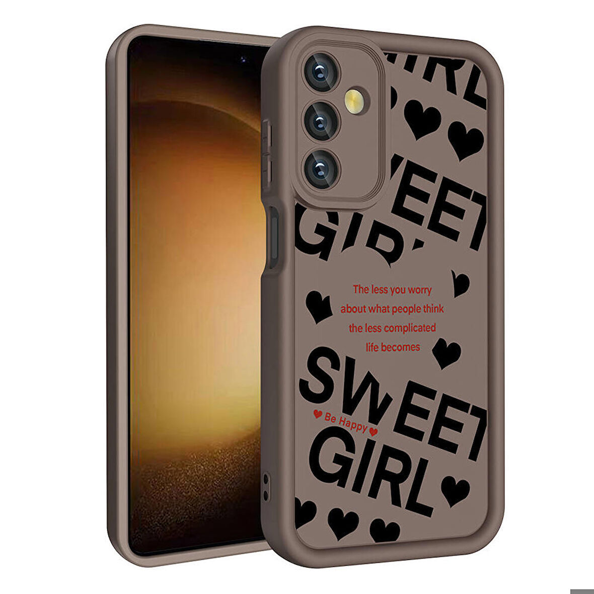 Samsung Galaxy A05S ile Uyumlu Kılıf Kamera Korumalı Yüzeyi Baskılı Arka Kapak