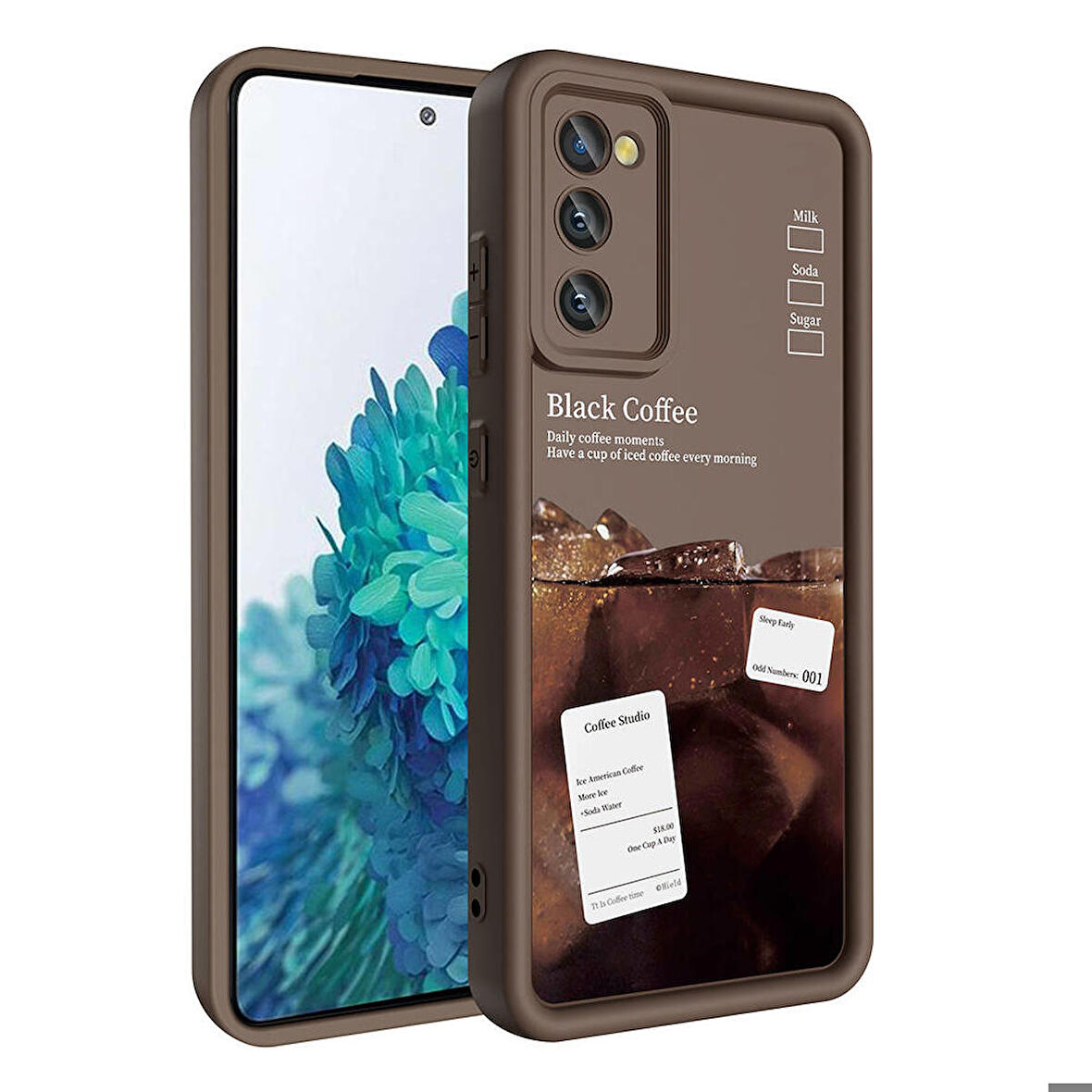 Samsung Galaxy S20 FE ile Uyumlu Kılıf Kamera Korumalı Yüzeyi Baskılı Arka Kapak