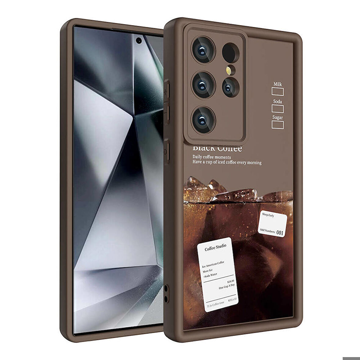 Samsung Galaxy S23 Ultra ile Uyumlu Kılıf Kamera Korumalı Yüzeyi Baskılı Arka Kapak