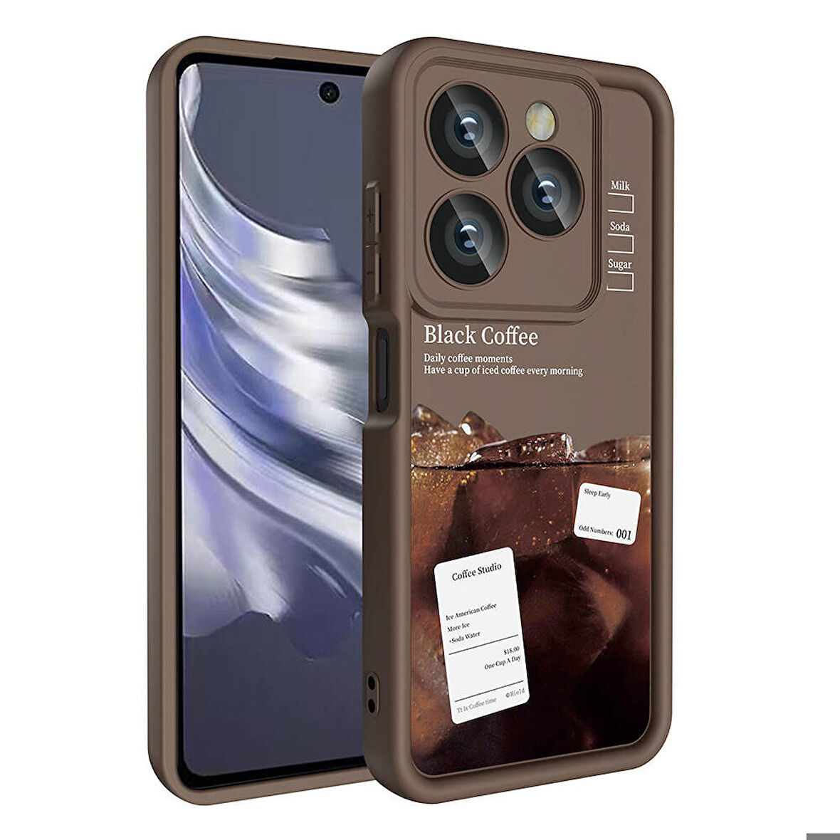 Tecno Spark 20C ile Uyumlu Kılıf Kamera Korumalı Yüzeyi Baskılı Arka Kapak
