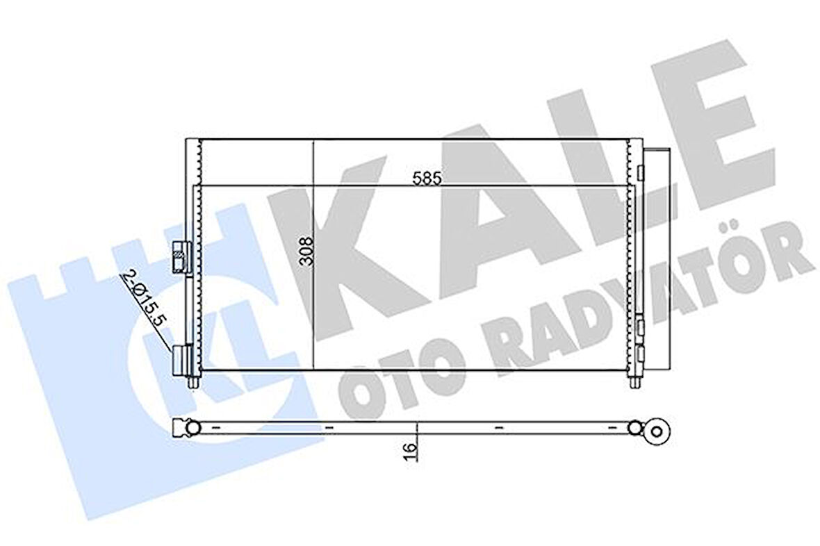 KLİMA RADYATÖRÜ KONDENSER FIAT DOBLO 2001IDEA 2004PUNTO 2003 LANCIA YPSILON 2006-2011 1.2 1.3JTD 1.4 1.9JTD 46820833 51732993 51802116 51804991