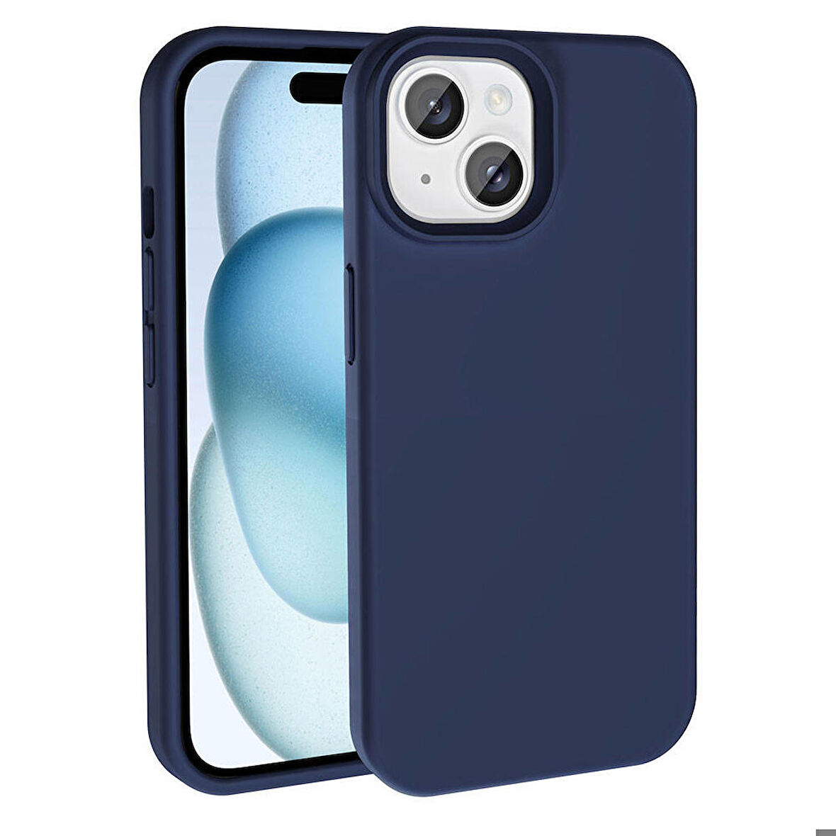 Apple iPhone 15 Uyumlu Kılıf Magsafe Şarj Özellikli Sıvı Teknolojili Silinebilir Sert Kapak