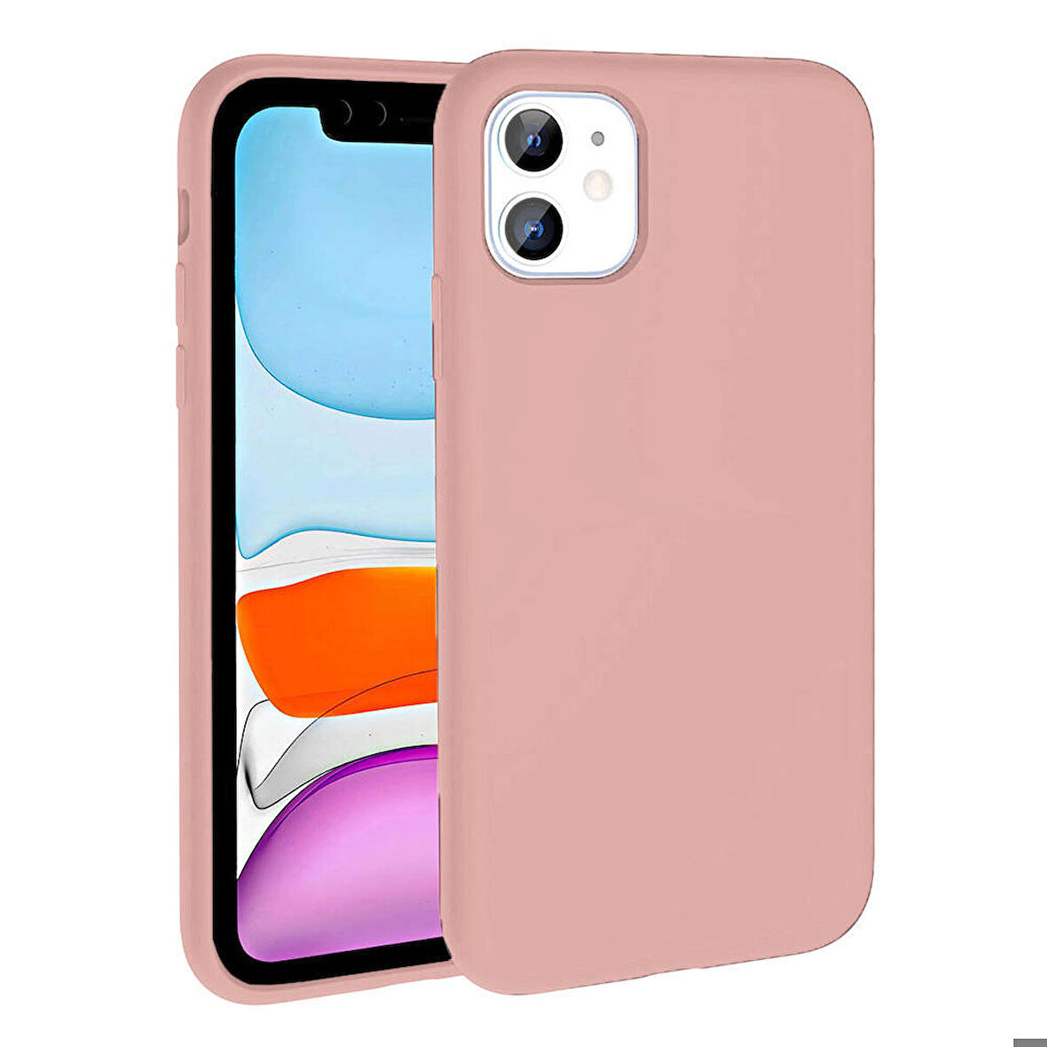 Apple iPhone 11 Uyumlu Kılıf Magsafe Şarj Özellikli Sıvı Teknolojili Silinebilir Sert Kapak