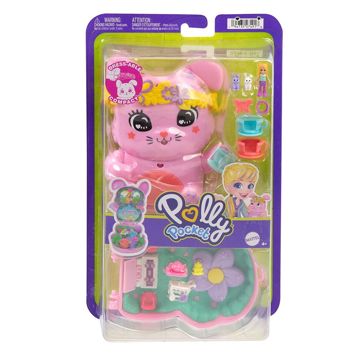 JCR40 Polly Pocket Tavşancığın Çay Partisi Mikro Oyun Seti