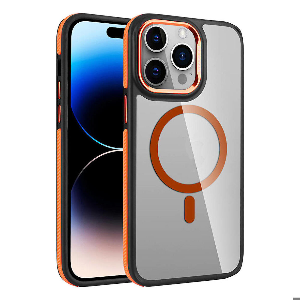 Apple iPhone 14 Pro Max ile Uyumlu Kılıf Magsafe Şarj Özellikli Mat Görünümlü Kapak