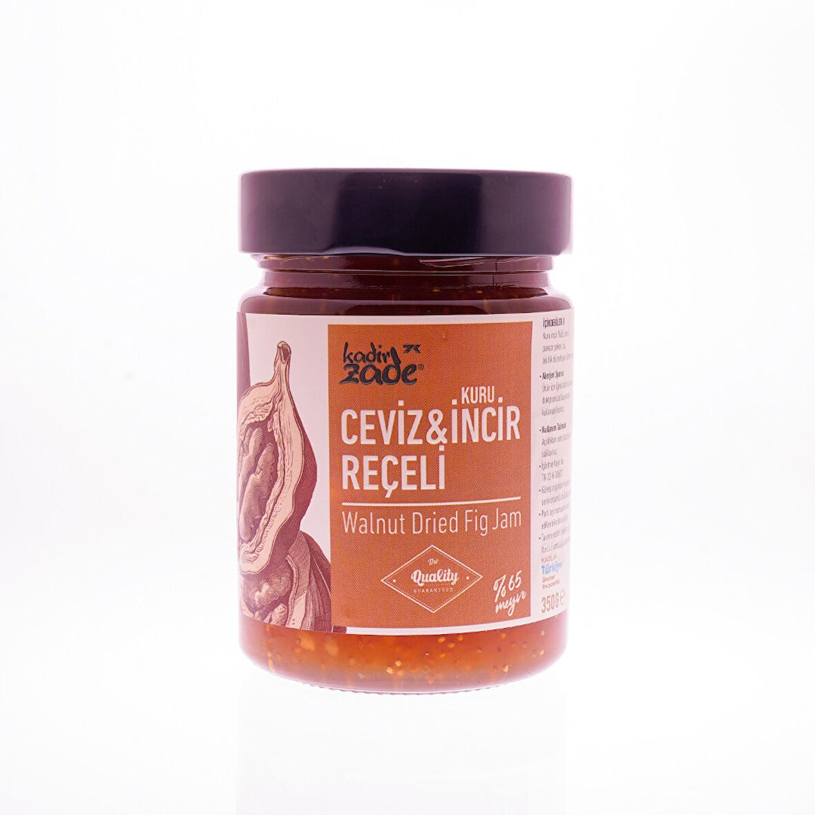 Kadi̇rzade Cevi̇zli̇ Kuru İnci̇r Reçeli̇ 350 Cc
