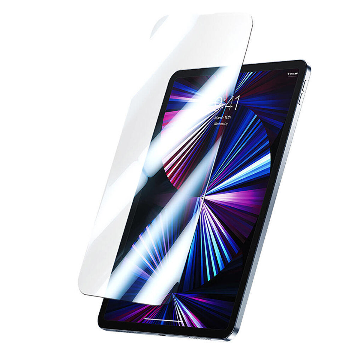 Apple İpad Pro 11  inç 2. nesil için full kaplama nano tempered ekran koruyucu
