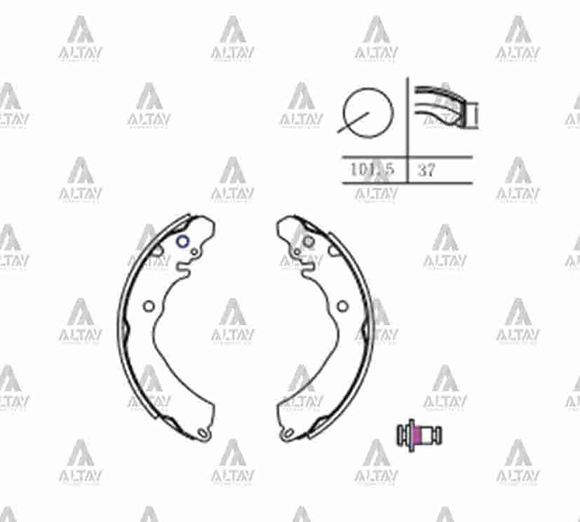 FREN BALATA CARISMA 1996-2001 PABUÇ ARKA MB618189