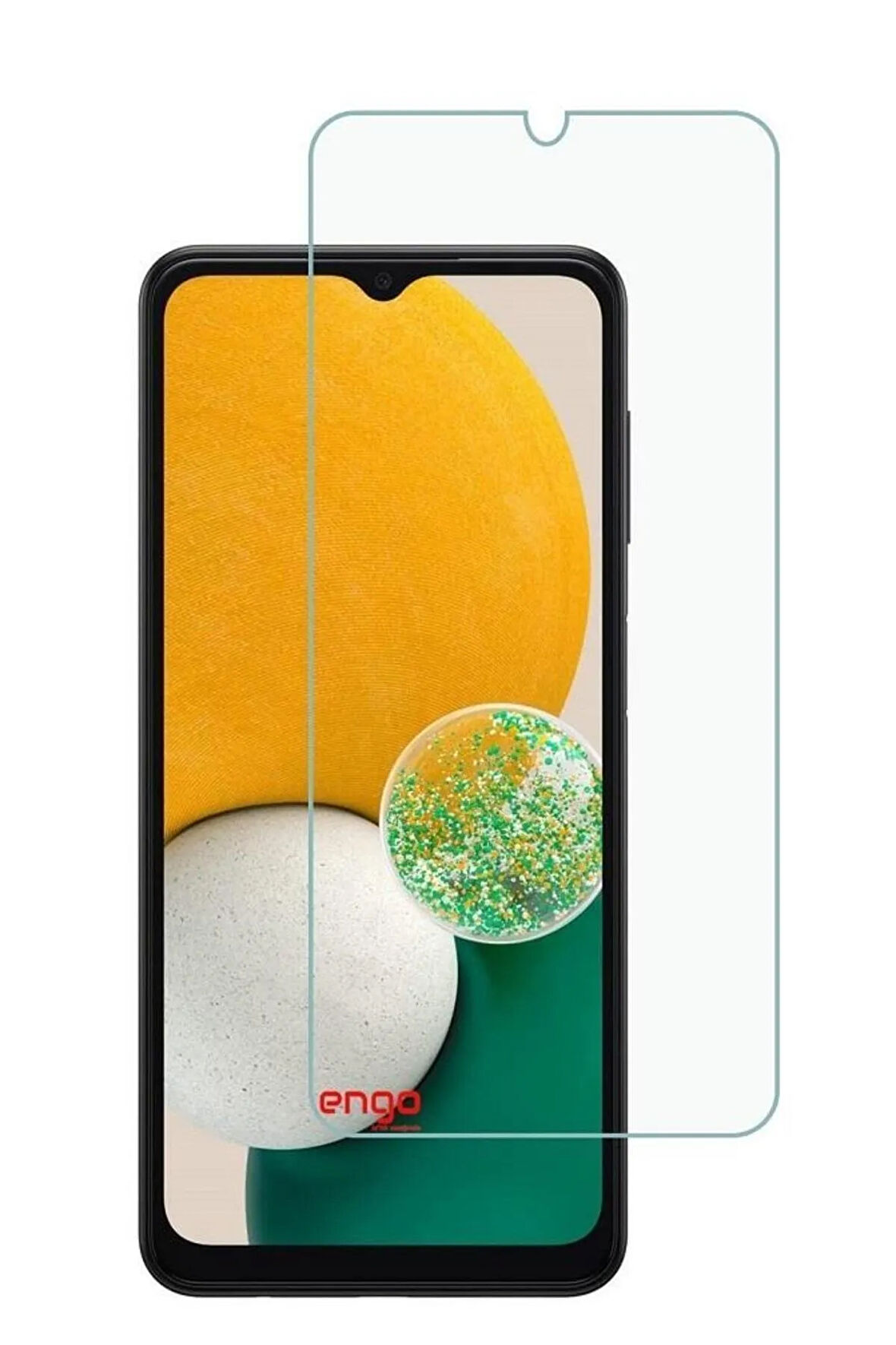 Samsung Galaxy A13 Uyumlu Ekran Koruyucu Temperli Cam Extra İnce + Silikon Kılıf 2'li Paket