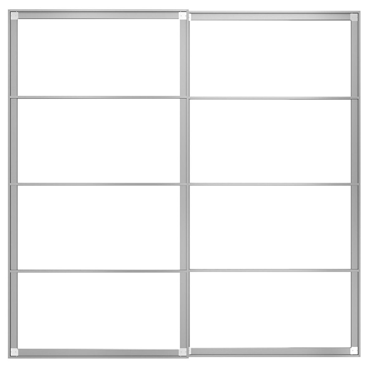 Sürgü kapak iskeleti, alüminyum, 200x201 cm