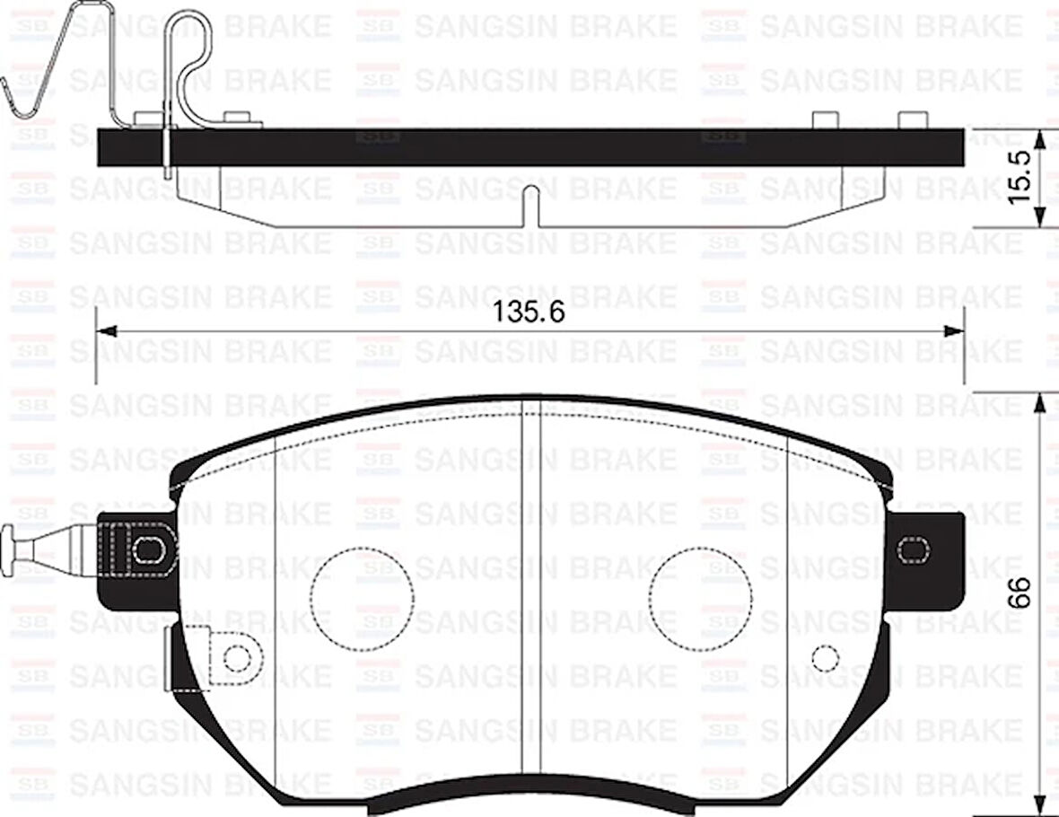 ÖN FREN BALATA NISSAN MURANO 3.5L VQ35 Z50 2003-2008 / INFINITI FX35 FX45 02- 41060CG00J 41060CG091 WVA23834