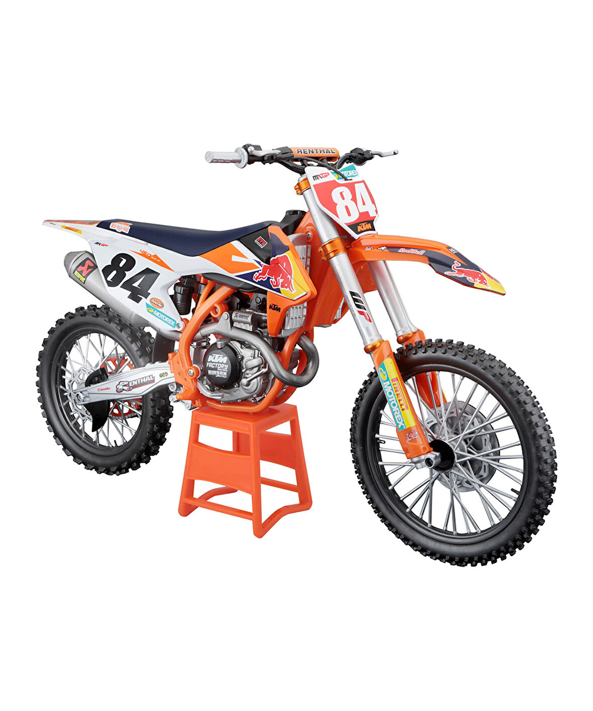 Maisto 1/6 Red Bull Ktm 450 Sx-F 2018 Factory Edition Motosiklet