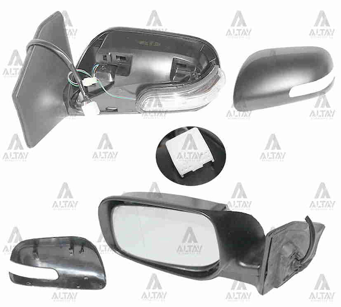 AYNA DIŞ DİKİZ AVENSIS 2006-2008 ELEKTRİKLİ ISITMALI OTOMATİK KATLANIR SİNYALLİ SOL 87906 05180