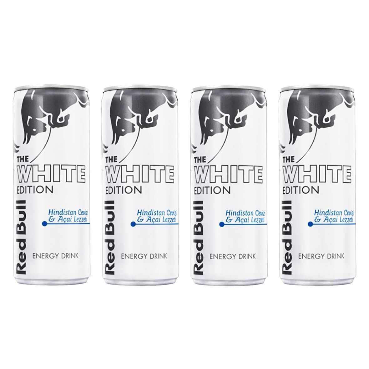 Red Bull White Edition Hindistan cevizi ve Acaili 250 ml 4 lü