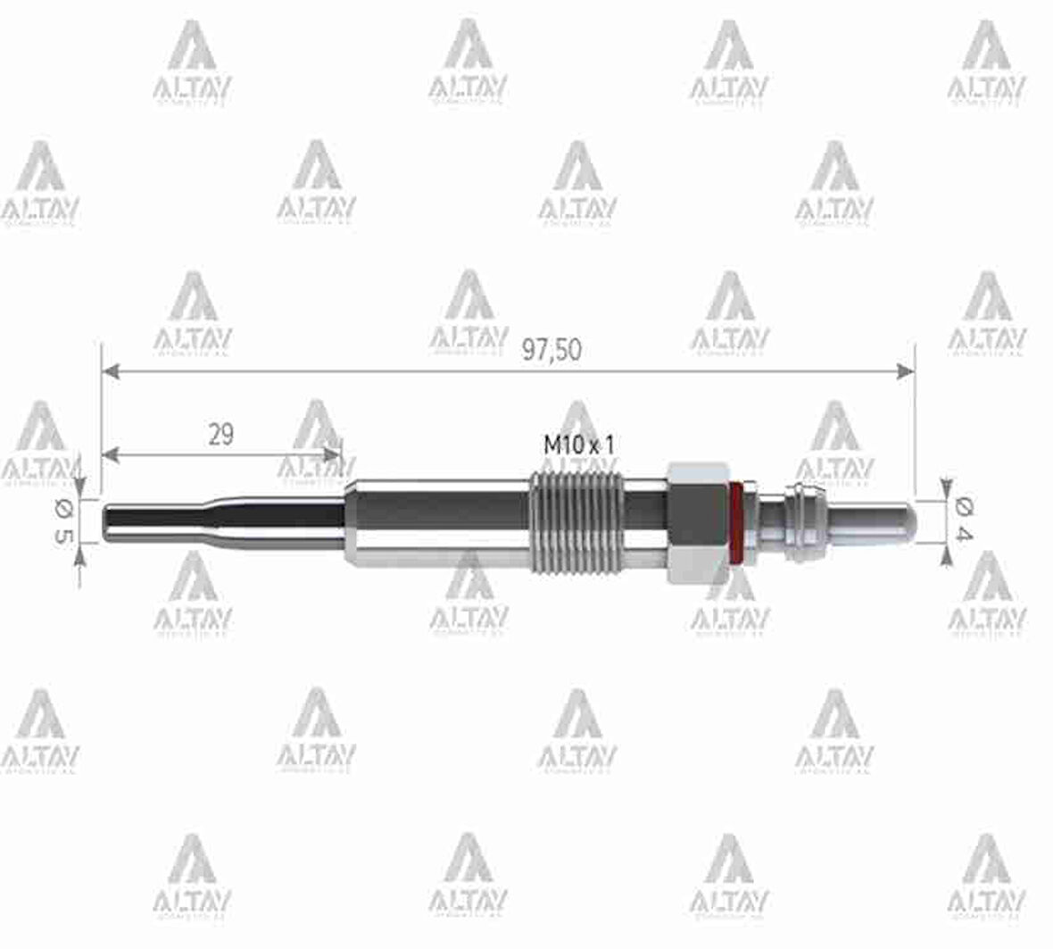 KIZDIRMA BUJİSİ (ISITMA) CADDY / GOLF5 / JETTA 1.9 TDI BJB-BKC N10591603 (10 ADET)