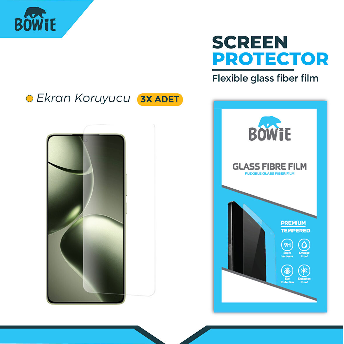 Xiaomi 12s Ultra Mi 12s Ultra için full kaplama nano tempered ekran koruyucu 3 adet set