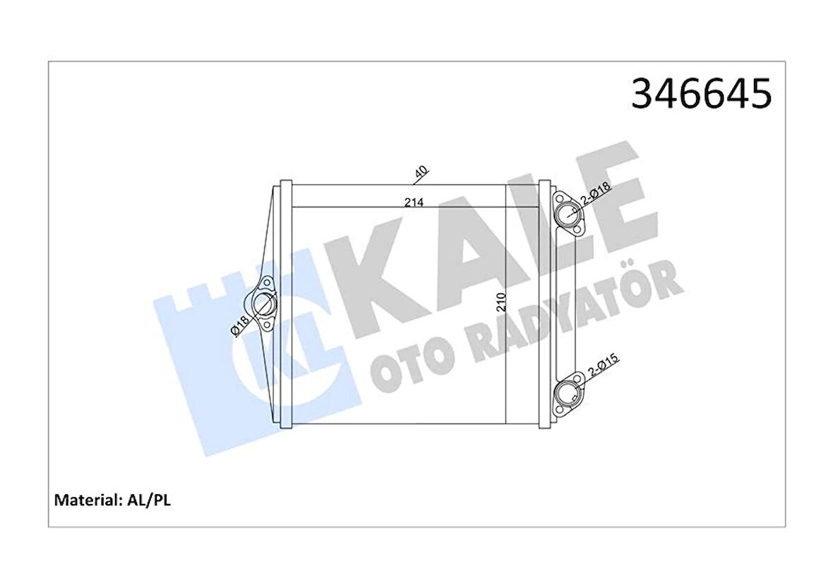 KALORIFER RADYATORU MERCEDES S-CLASS W126 1985-1991 A0028355301