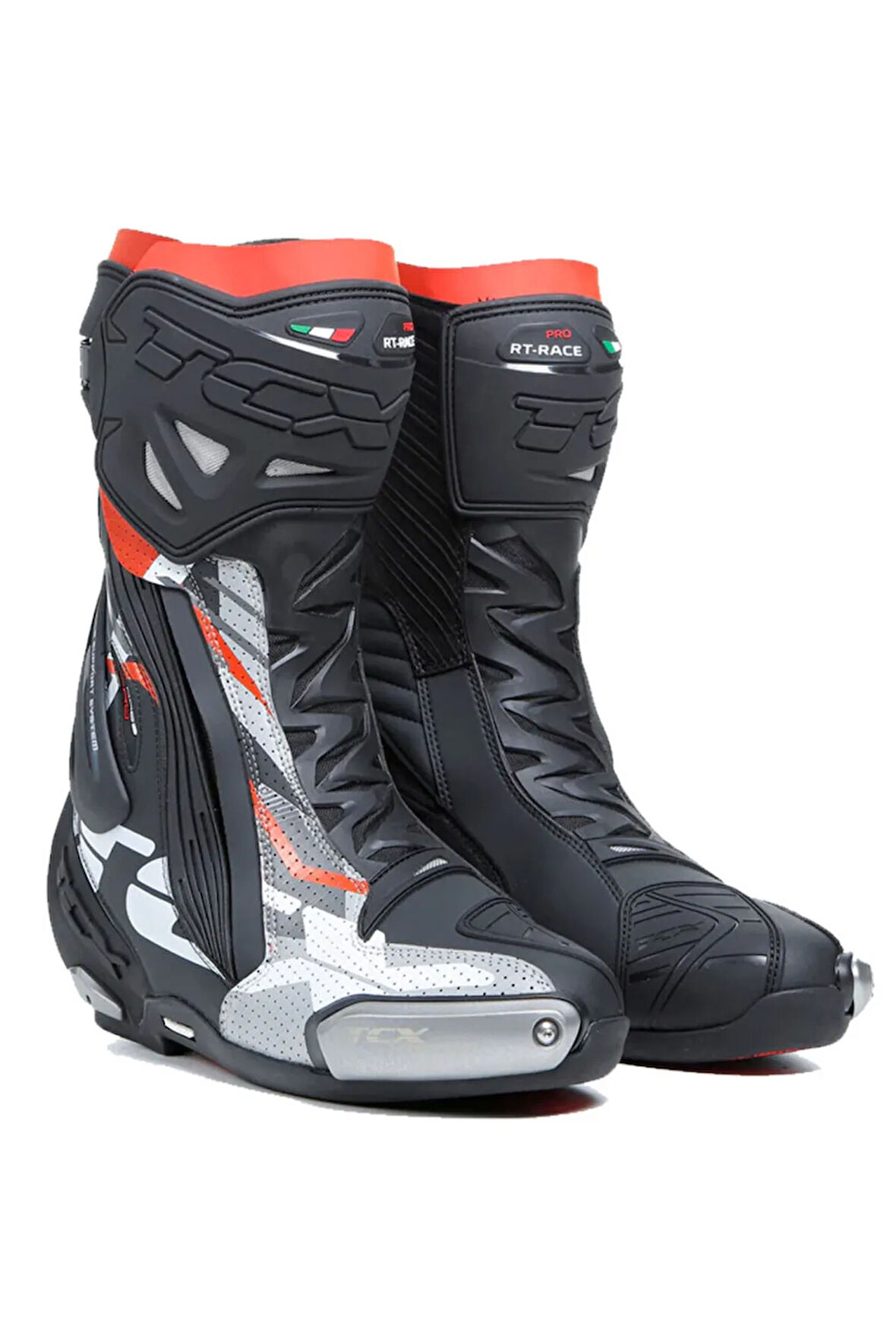 RT-RACE PRO AIR ÇİZME SİYAH-GRİ-KIRMIZI