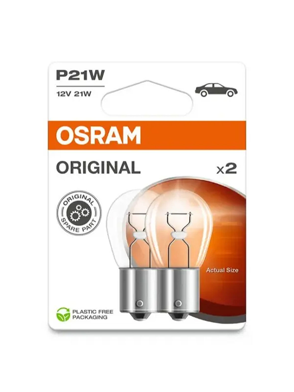 BLISTER AMBALAJ - AMPUL 12V P21W 21W TEK DUY (IKILI AMBALAJ) (ORIJINAL)