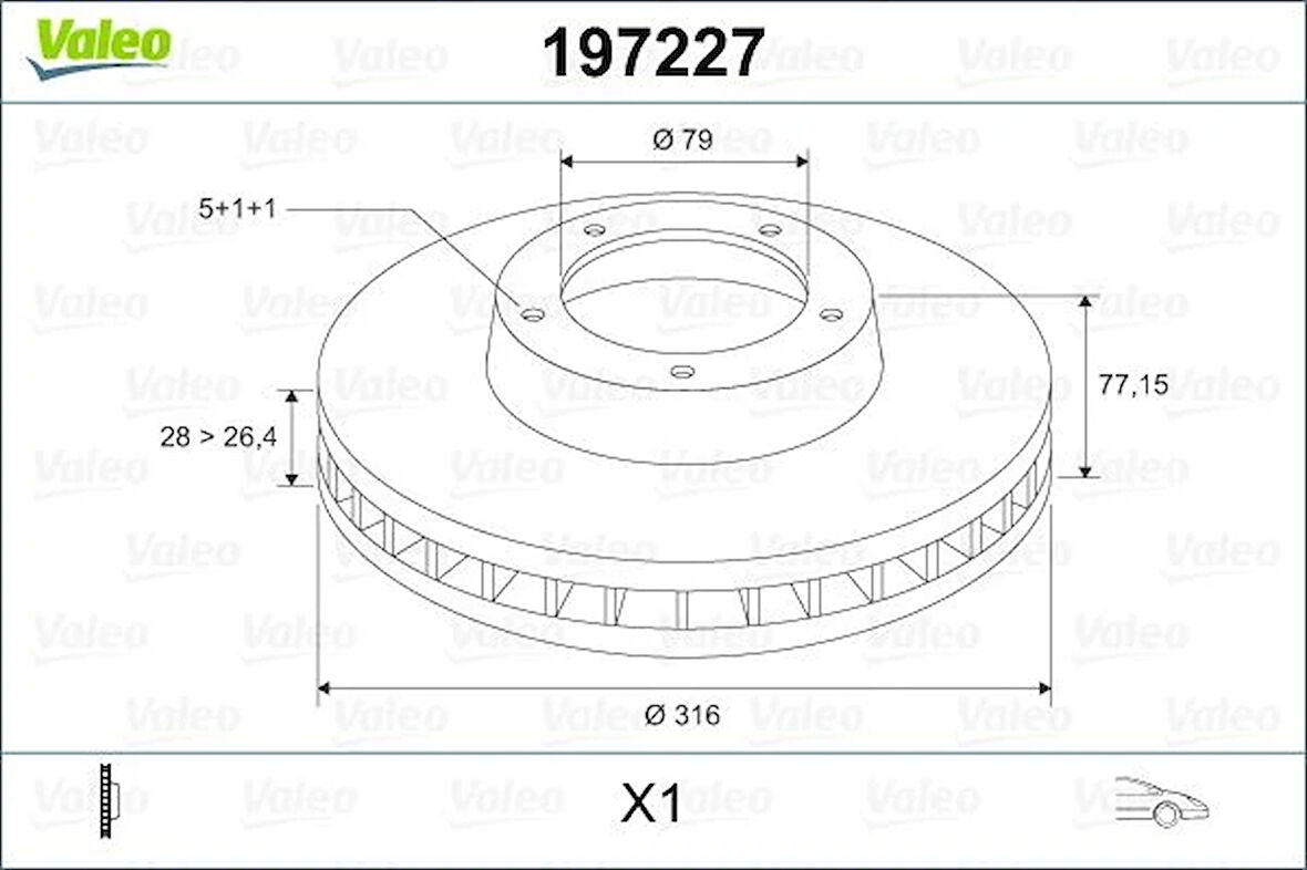 FREN DISKI ON BMW E38 1994-2001 34116757753