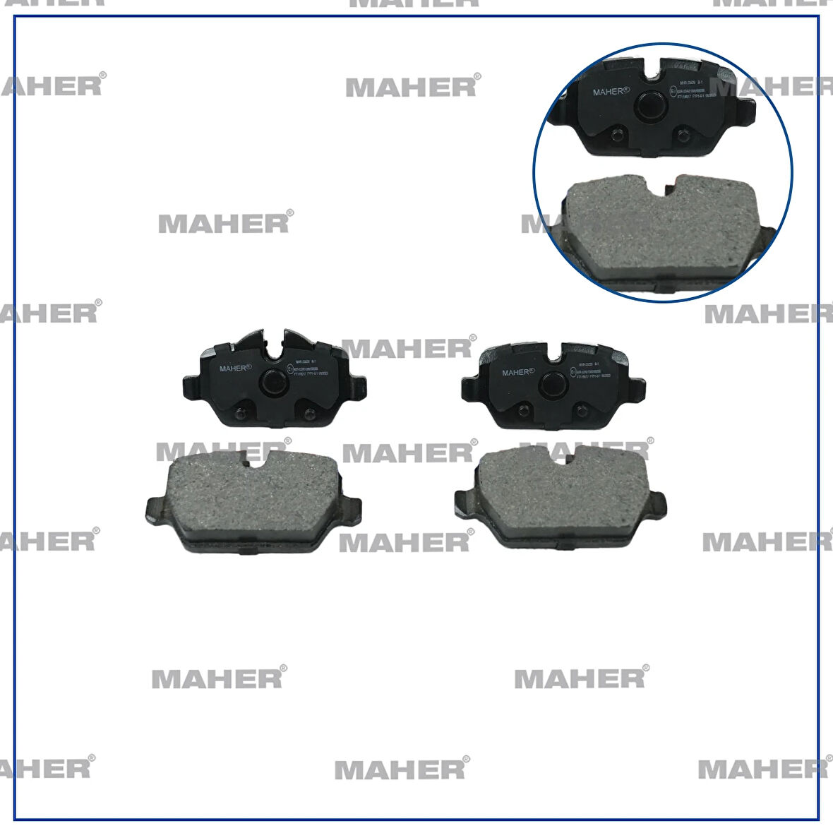 FREN BALATA BMW 1 SERİ 2003-2012 E87 / 1 SERİ 2004-2012 E81 / 3 SERİ 2005-2011 E90 ARKA 34216767145