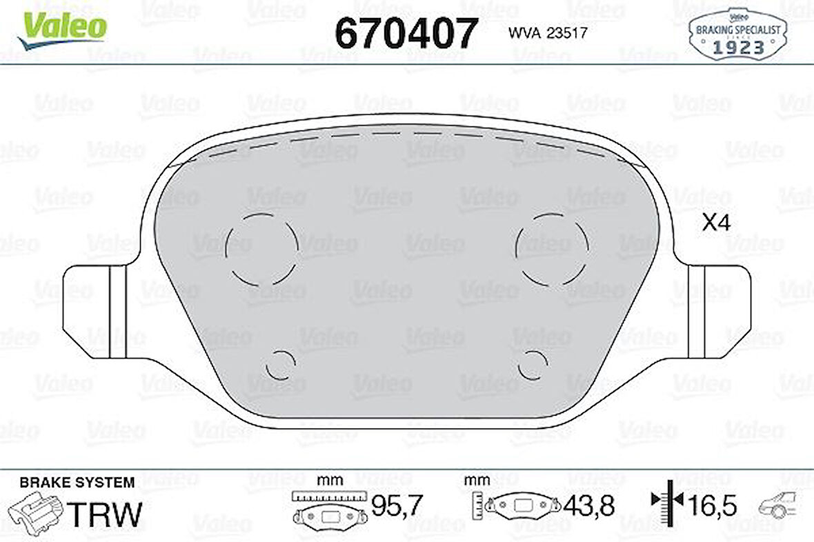 ARKA FREN BALATASI FIAT LINEA 2009 ALFA 147 2001156 1997-2003 GT 2003-2010 77362276 77362675 77363341 77362275