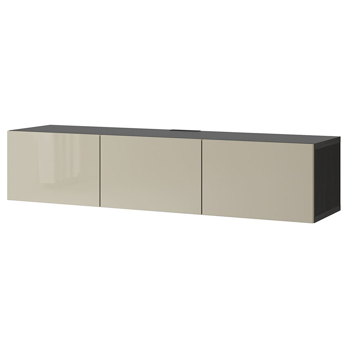 Tv sehpası, venge-parlak cila-bej, 180x42x38 cm, SELSVIKEN