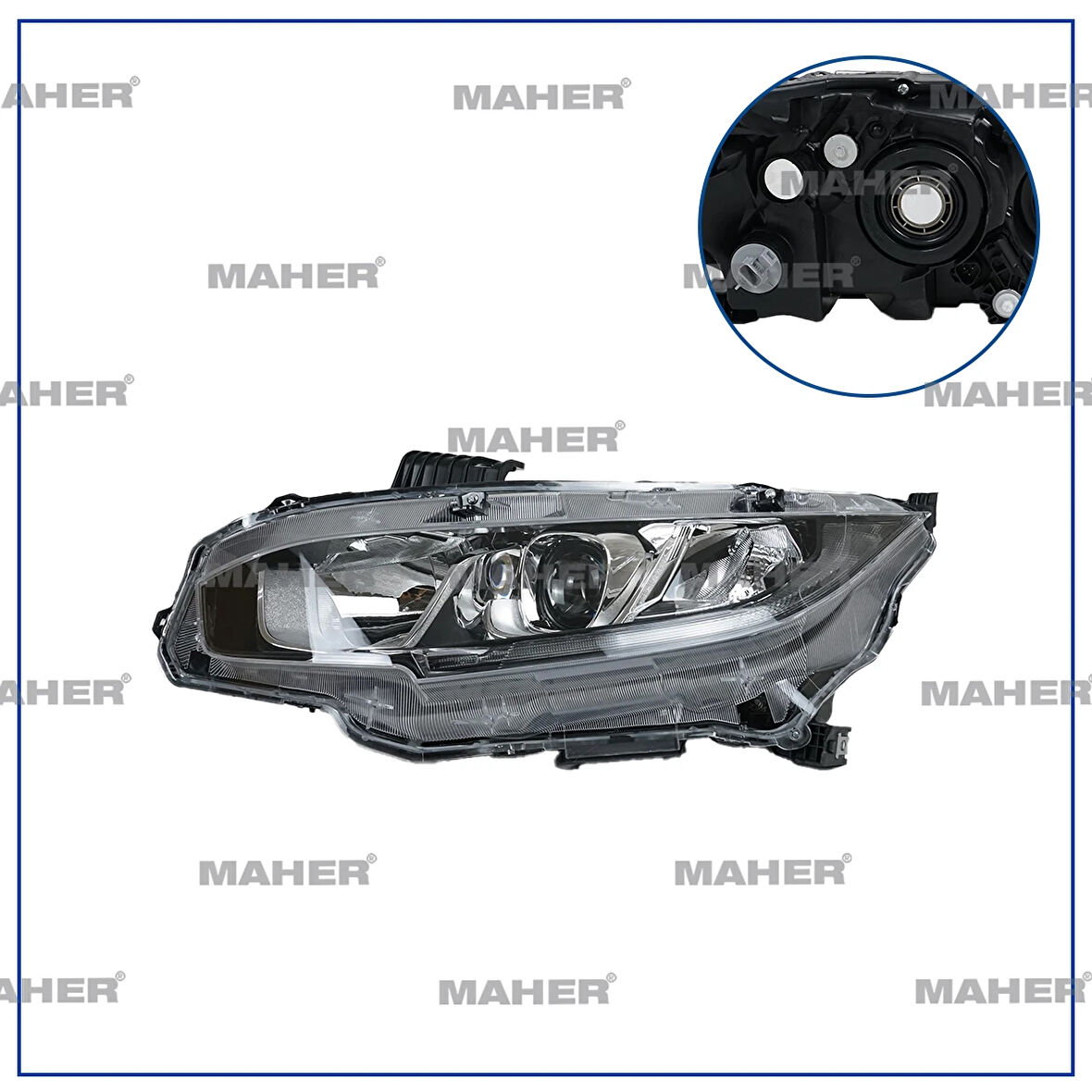 FAR CIVIC 2016-2022 FC5 SEDAN ELEGANCE-PREMIUM MOTORU ÜZERİNDE LEDSİZ SOL 33150 TET H01