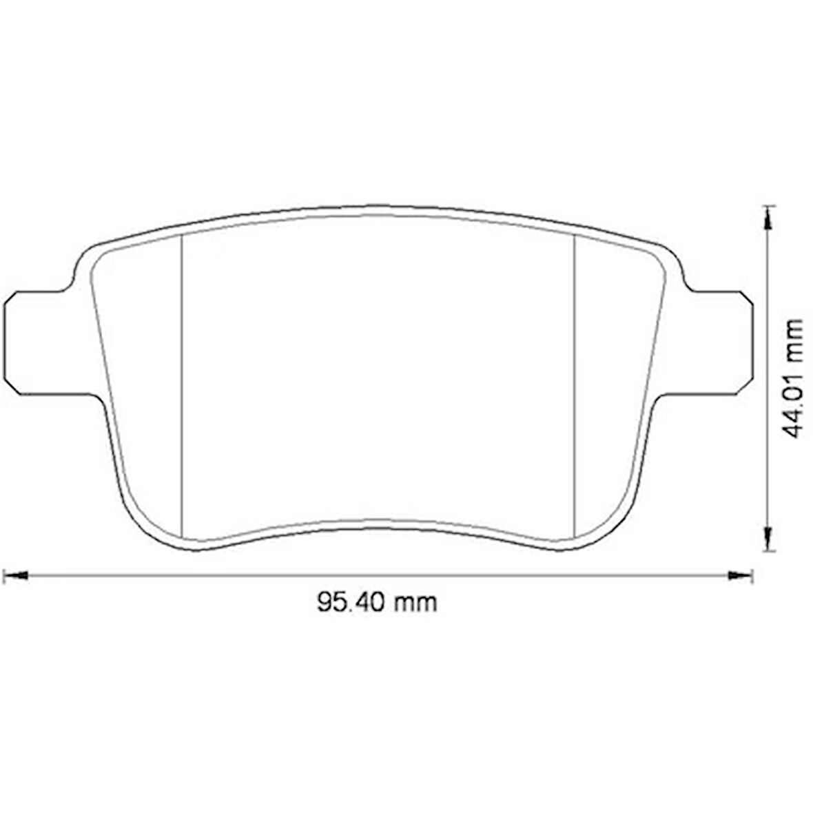 FREN BALATASI ARKA MERCEDES CITAN W415 2012 . RENAULT KANGOO 2 2009 A4154210410 440604876R
