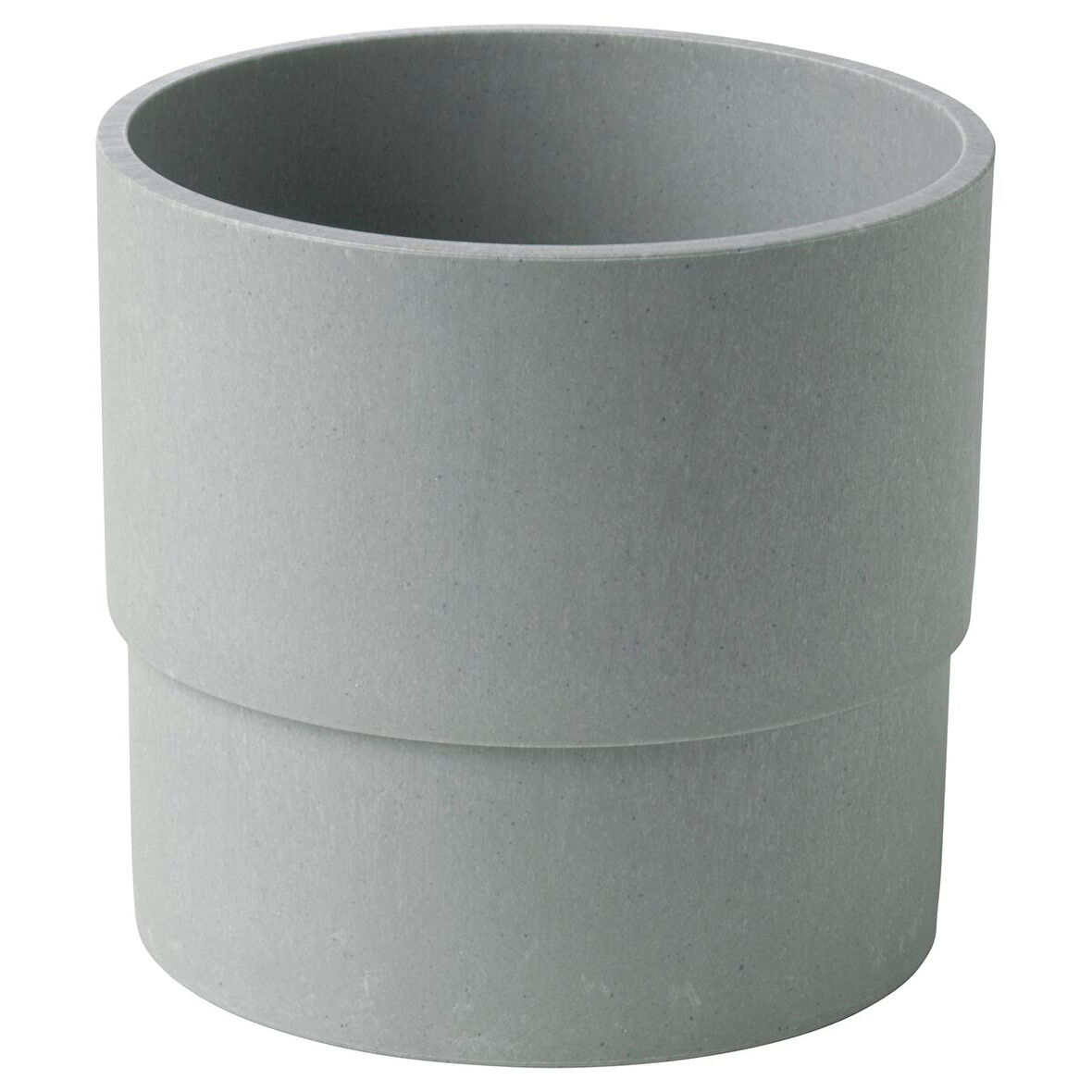 Plastik saksı, gri, 12 cm