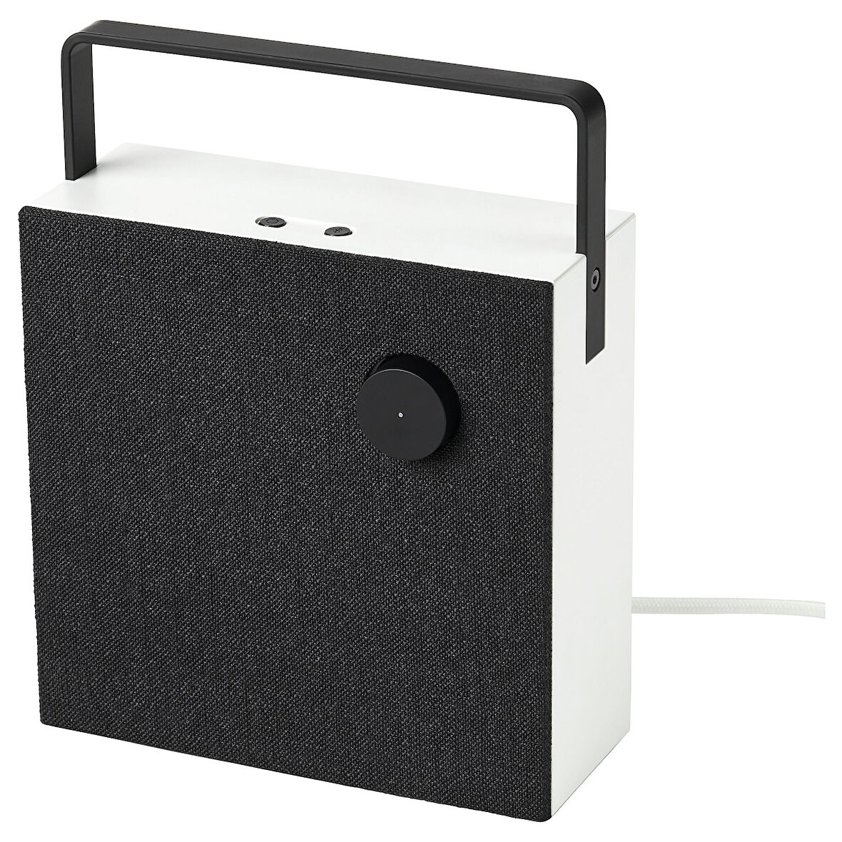 Bluetooth hoparlör, siyah-beyaz, 20x20 cm