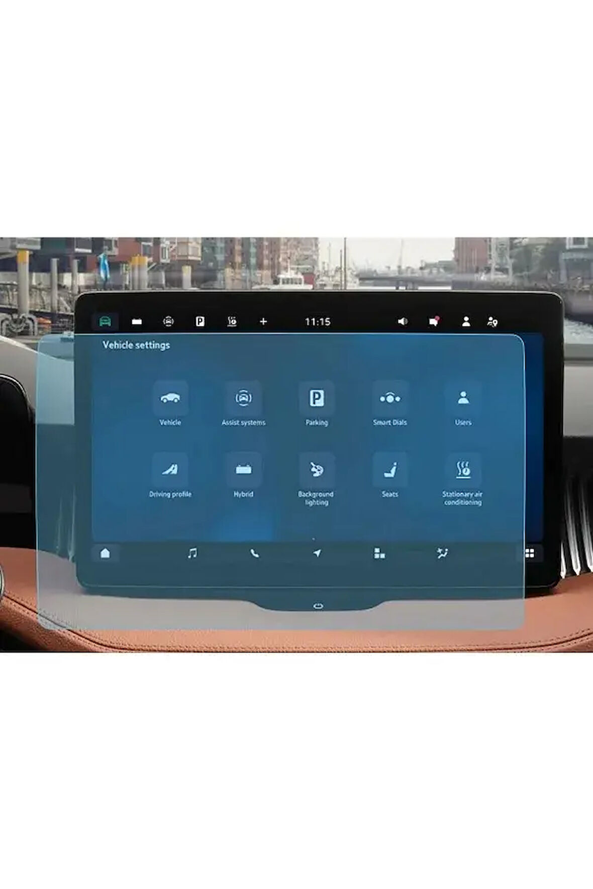Skoda kodiaq 2023-2025 gösterge bilgi ekranı için HD ekran koruyucu nano tempered film