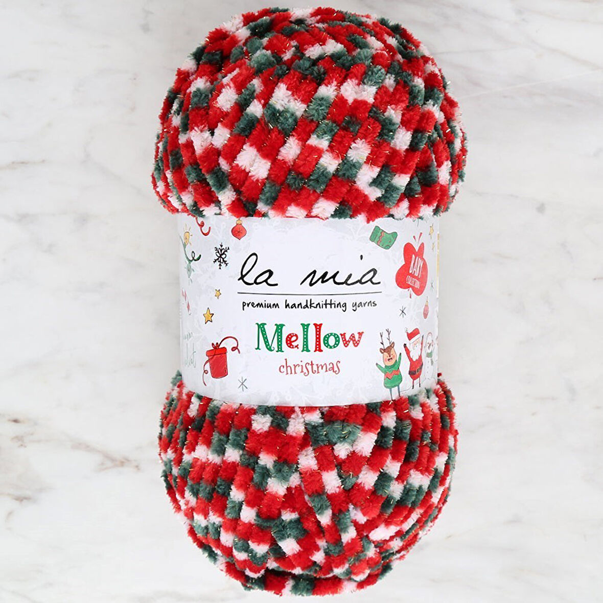La Mia Mellow Christmas Altın Simli El Örgü İpi - 