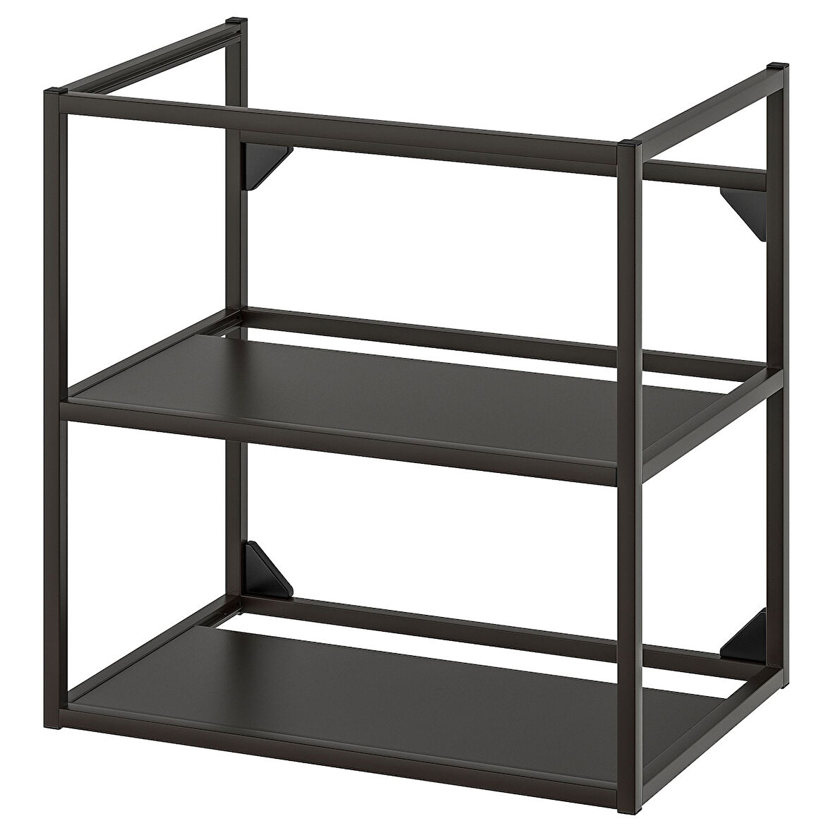 Lavabo alt dolabı iskeleti, antrasit, 60x40x60 cm, açık raf