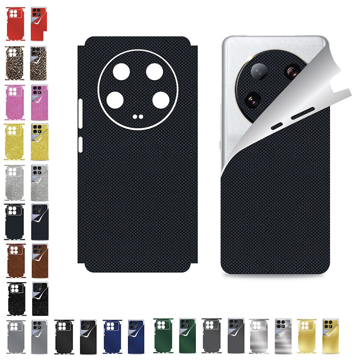Xiaomi Mi 13 Ultra için uyumlu 360 full arka ve yan kaplama koruma sticker - 16 FARKLI RENK