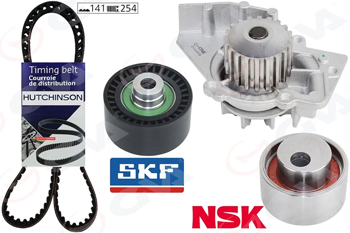 DEVİRDAİMLİ EKSANTRİK GERGİ KİTİ 141X254 P307-P406-PARTNER-BERLINGO-C5-JUMPY 2.0HDI DW10 SCUDO JTD 1609524680 16095246 0816 96