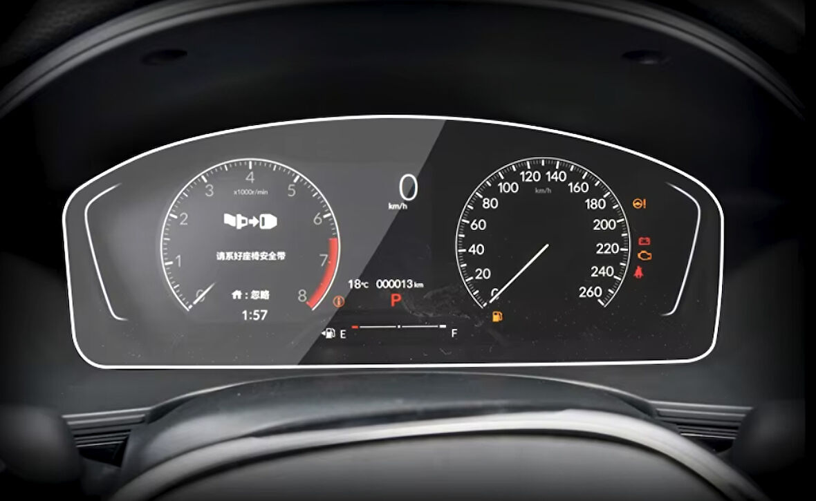 Honda Civic Gösterge Hayalet ekran için HD Digital ekran koruyucu nano tempered film