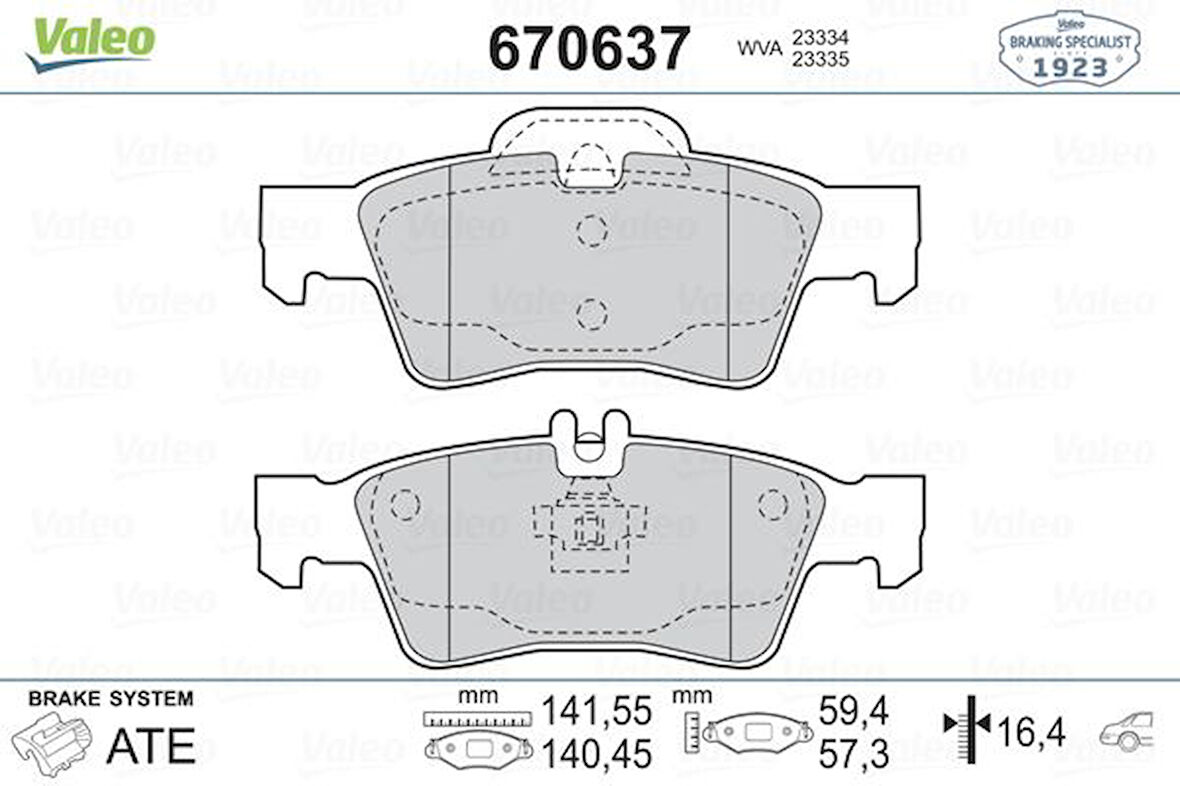 FREN BALATASI ARKA MERCEDES C218 C219 W211 S211 W212 S212 W221 C215 A0054209320