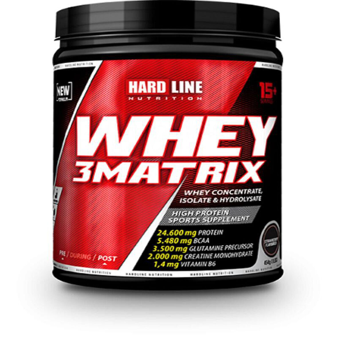 Hardline Whey 3 Matrix Protein Tozu - Çilek - 454 Gr