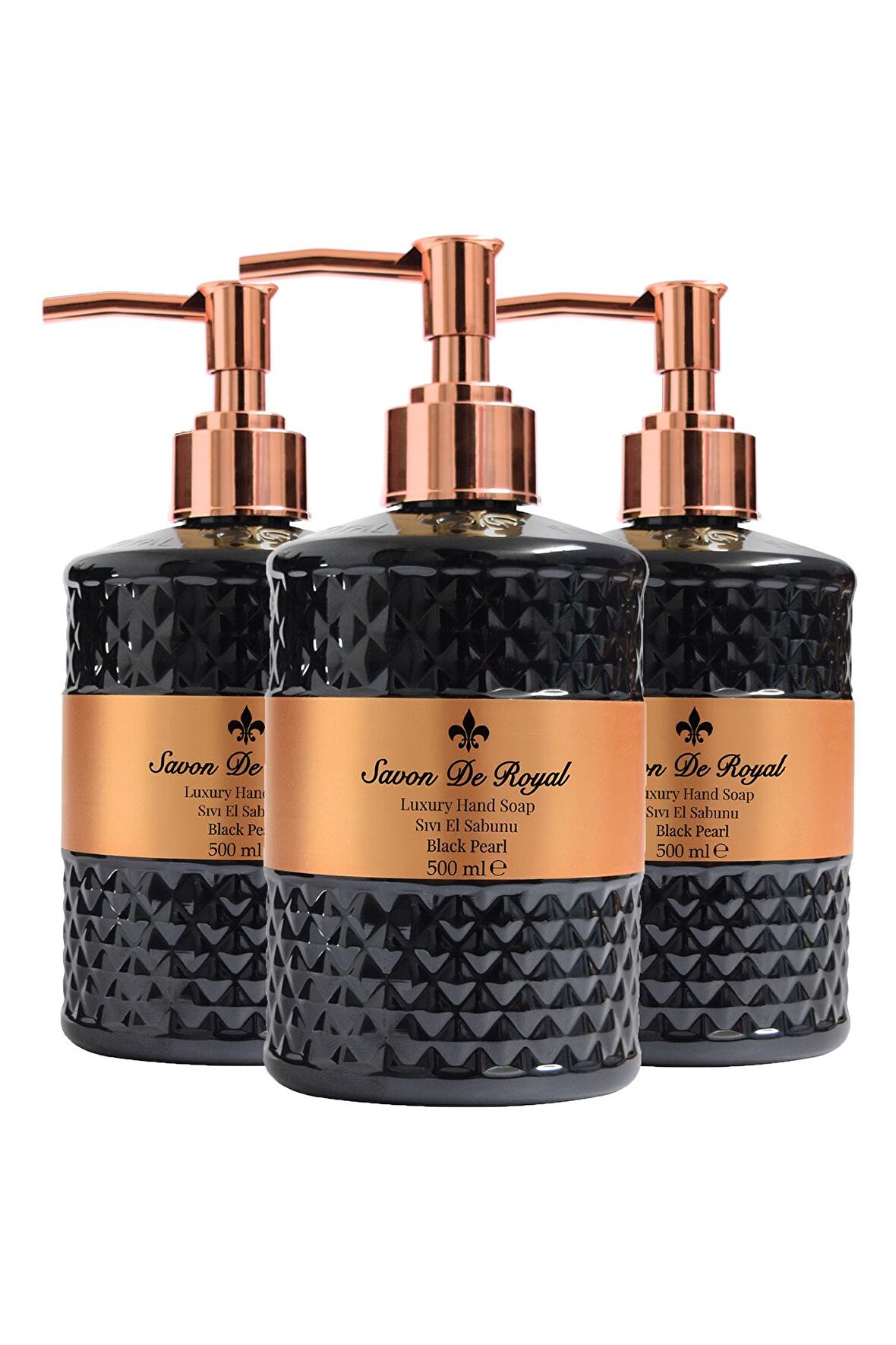 Luxury Vegan Sıvı Sabun Black Pearl 3 x 500 ml
