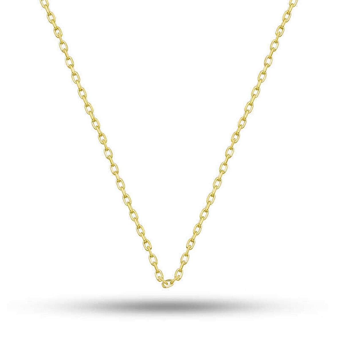 Gümüş Gold 0.30 Mikron 45 Cm Forse Kadın Zincir