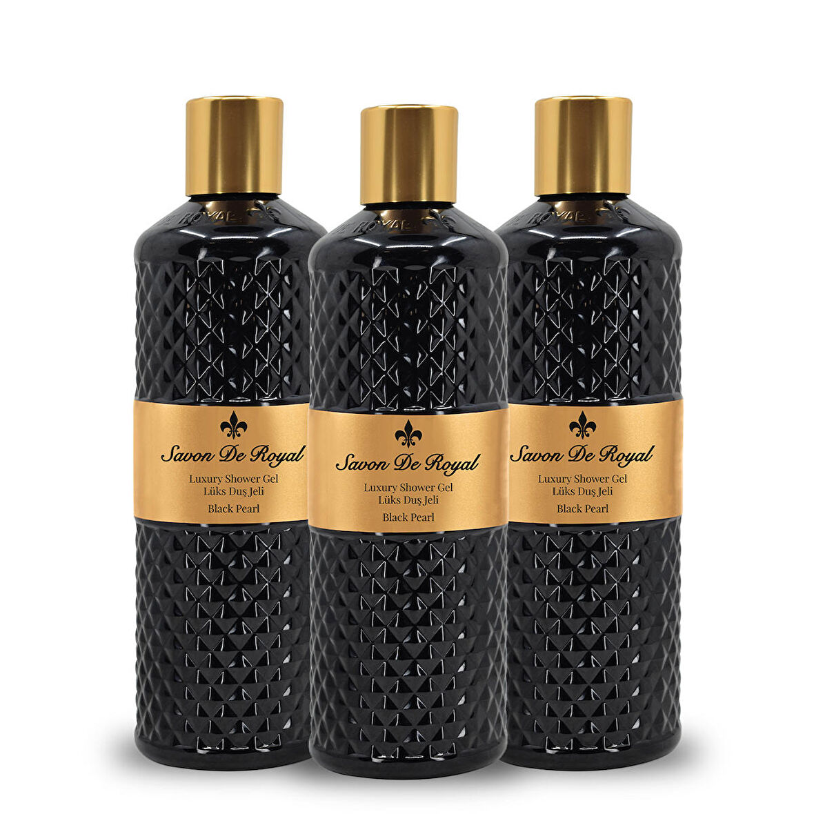 Savon De Royal Pearl Duş Jeli Siyah 500 ml 3 Adet