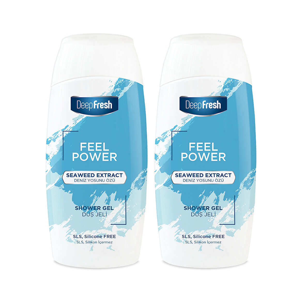 Deep Fresh Feel Power Duş Jeli Deniz Yosunu Özü 400ml 2 Adet