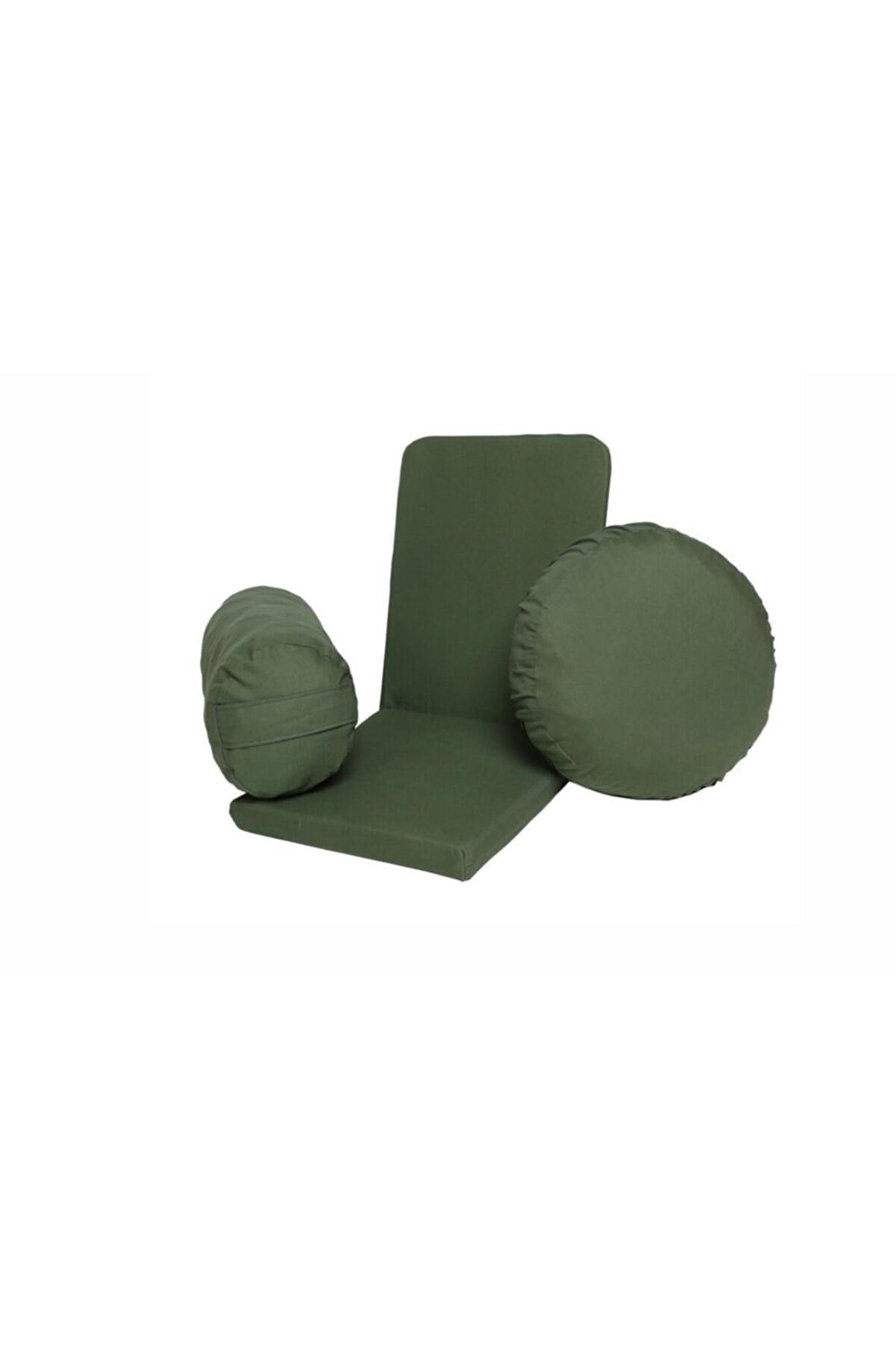 Meditasyon Sandalyesi Backjack + Bolster Minderi + Meditasyon Minderi Üçlü Set