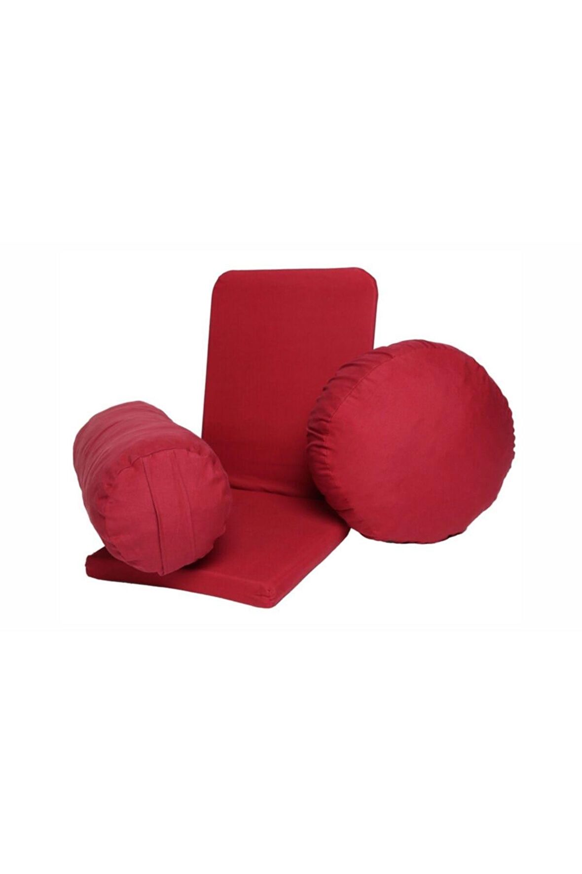 Meditasyon Sandalyesi Backjack + Bolster Minderi + Meditasyon Minderi Üçlü Set