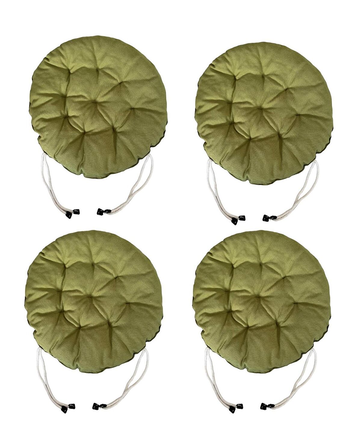 Yuvarlak Tabure Minderi - Puf Minder 4 Adet - 40 CM Çapında