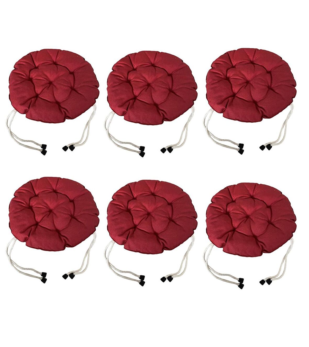 Yuvarlak Tabure Minderi - Puf Minder 6 Adet - 40 CM Çapında