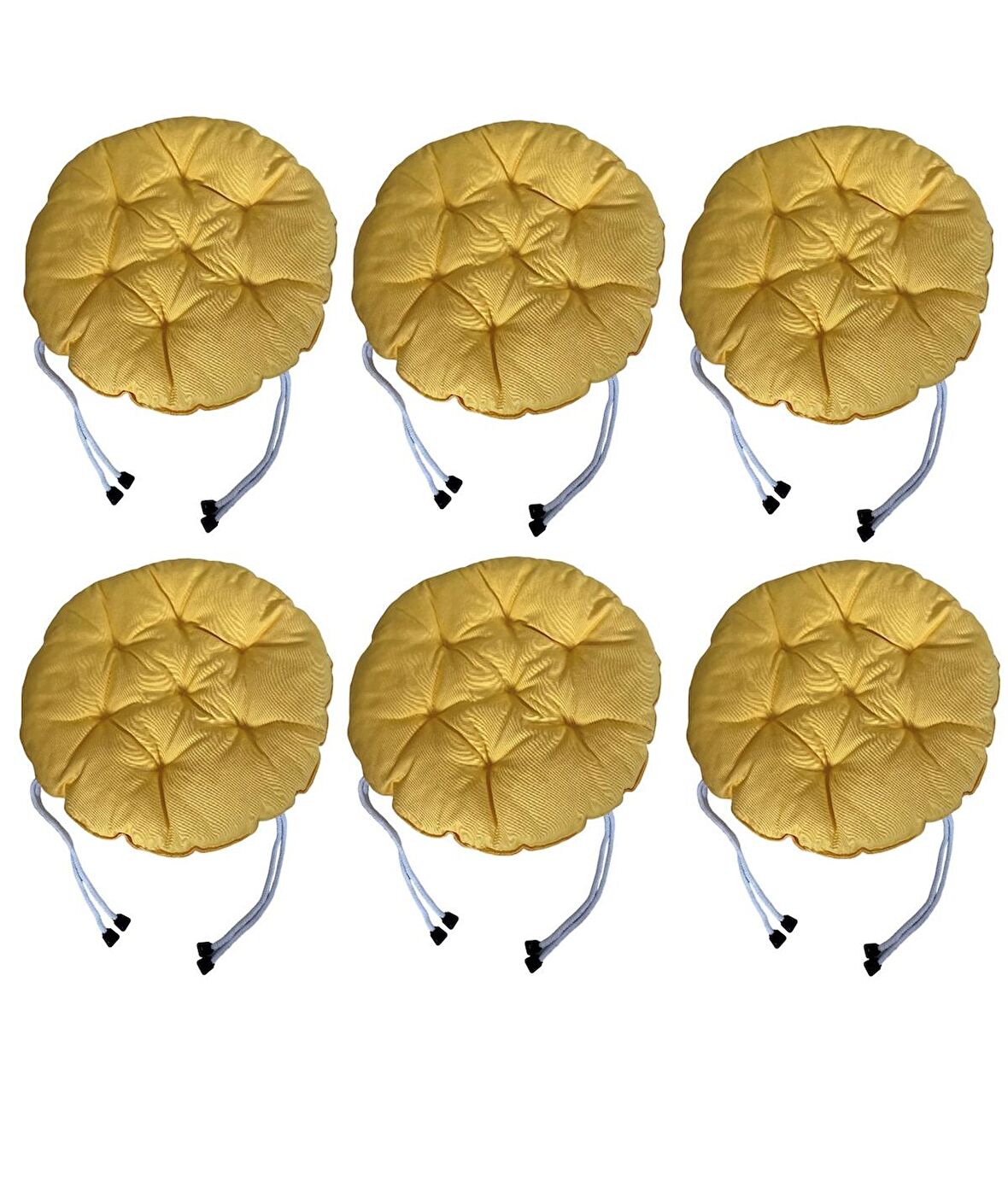 Yuvarlak Tabure Minderi - Puf Minder 6 Adet - 40 CM Çapında