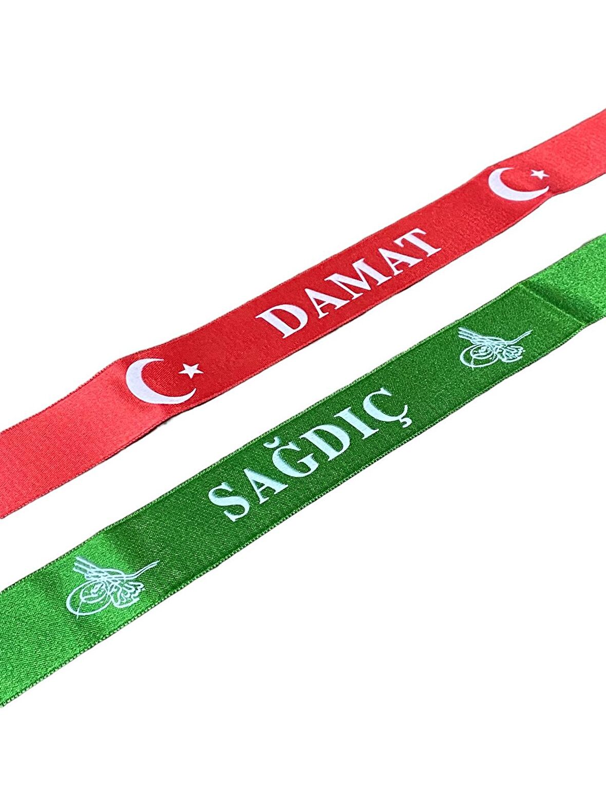 Damat Kolluğu ve Sadıç Kolluğu - Kırmızı Damat Kolluk Yeşil Sağdıç Kolluk 2'li Set